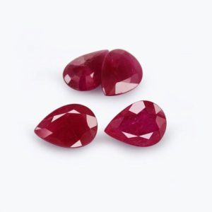 Shop Ruby Shapes! Burmese Ruby Faceted Pear AAA Grade 7×5 MM Precious Loose Gemstone – matching pieces lot –  july birthstone | Natural genuine stones & crystals in various shapes & sizes. Buy raw cut, tumbled, or polished gemstones for making jewelry or crystal healing energy vibration raising reiki stones. #crystals #gemstones #crystalhealing #crystalsandgemstones #energyhealing #affiliate #ad