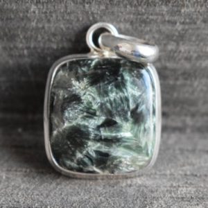 natural seraphinite pendant,925 silver pendant,seraphinite necklace,seraphinite pendant,square shape pendant,gemstone pendant | Natural genuine Seraphinite pendants. Buy crystal jewelry, handmade handcrafted artisan jewelry for women.  Unique handmade gift ideas. #jewelry #beadedpendants #beadedjewelry #gift #shopping #handmadejewelry #fashion #style #product #pendants #affiliate #ad