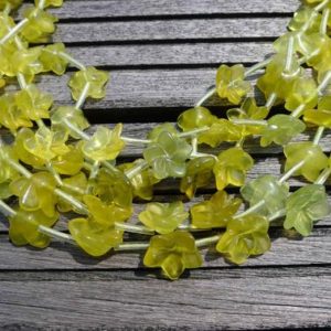 Shop Serpentine Jewelry! Green Serpentine handmade flower beads 13-17mm (ETB00353) Unique jewelry/Vintage jewelry/Gemstone necklace | Natural genuine Serpentine jewelry. Buy crystal jewelry, handmade handcrafted artisan jewelry for women.  Unique handmade gift ideas. #jewelry #beadedjewelry #beadedjewelry #gift #shopping #handmadejewelry #fashion #style #product #jewelry #affiliate #ad
