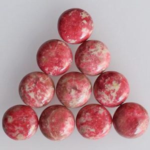Aaa+ Grade Pink Thulite Round Cabochon Flat Back Polished Calibrated Wholesale Gemstone For Jewelry Making, All Sizes Available Aaa+ Grade Pink Thulite Round Cabochon Flat Back Polished Calibrated Wholesale Gemstone For Jewelry Making, All Sizes Available