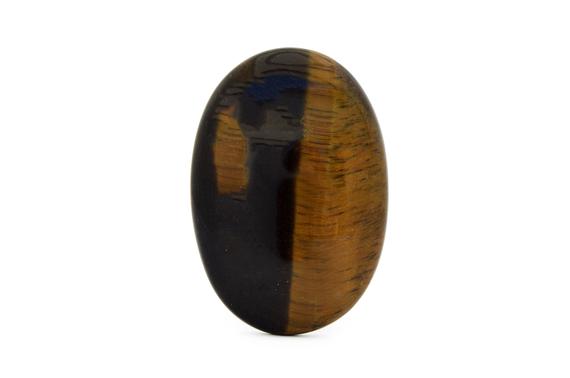 Tiger Eye Cabochon Gemstone (42mm X 29mm X 7mm) - Oval Shape Stone - Loose Crystal