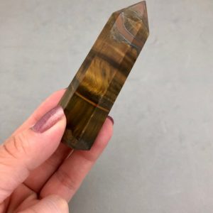 Shop Tiger Eye Points & Wands! Small Tiger's Eye Tower | Natural genuine stones & crystals in various shapes & sizes. Buy raw cut, tumbled, or polished gemstones for making jewelry or crystal healing energy vibration raising reiki stones. #crystals #gemstones #crystalhealing #crystalsandgemstones #energyhealing #affiliate #ad