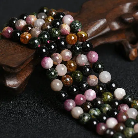 Tourmaline Beads Genuine Natural High Quality