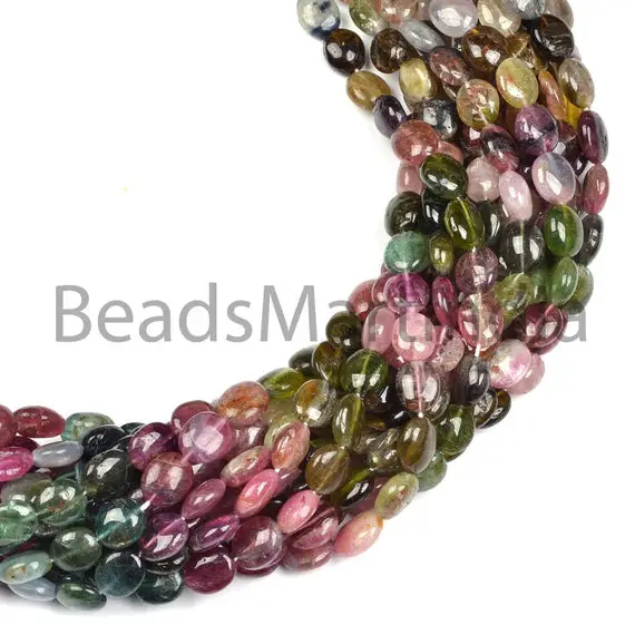 5x7-6x8mm Multi Tourmaline Plain Oval Beads,tourmaline Smooth Beads,tourmaline Beads,multi Tourmaline Beads, Tourmaline Smooth Oval Beads