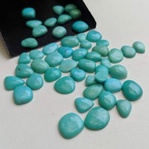 Shop Turquoise Cabochons! 7-11mm Arizona Turquoise Cabochons, Natural Plain Free Form Shape Arizona Turquoise Flat Back Cabochons (5 Pcs To 10 Pcs Options) – PDG209 | Natural genuine stones & crystals in various shapes & sizes. Buy raw cut, tumbled, or polished gemstones for making jewelry or crystal healing energy vibration raising reiki stones. #crystals #gemstones #crystalhealing #crystalsandgemstones #energyhealing #affiliate #ad