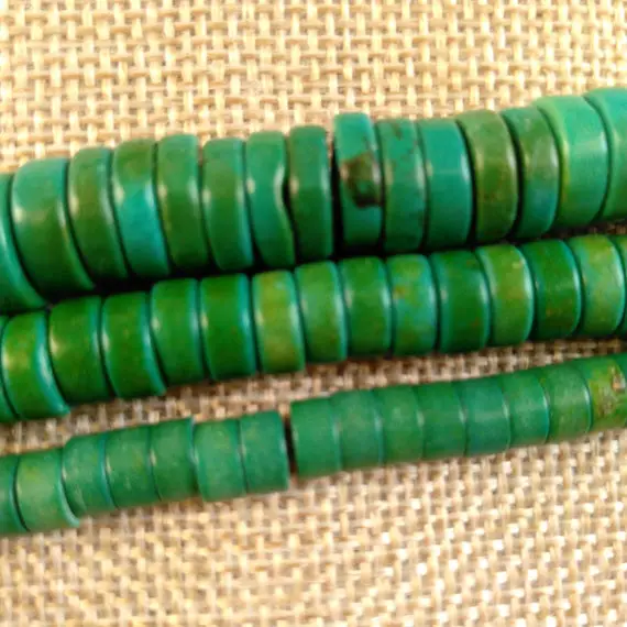 Heishi Green Turquoise Spacer Beads---- 6mm 8mm And 10mm----about 120pieces----15inch