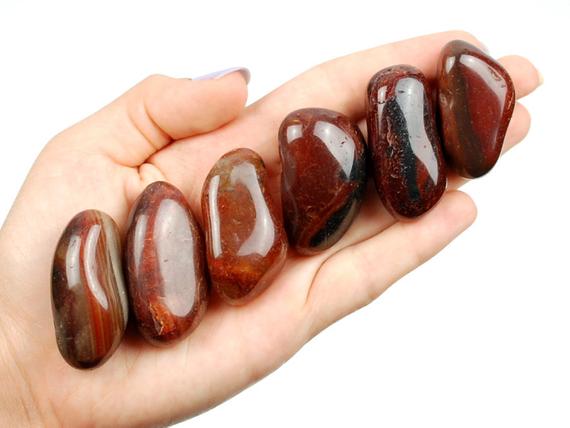 Fire Agate Tumbled Stone, Fire Agate, Tumbled Stones, Red Agate, Crystals, Stones, Gifts, Rocks, Gems, Gemstones, Zodiac Crystals, Favors