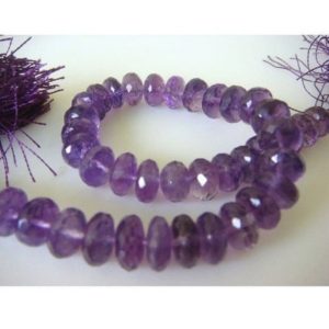 Shop Amethyst Faceted Beads! 5.5-10mm Approx Amethyst Faceted Rondelles , Amethyst Micro Faceted Rondelles, Amethyst Beads For Jewelry (8IN To 16IN Options) – AGP442 | Natural genuine faceted Amethyst beads for beading and jewelry making.  #jewelry #beads #beadedjewelry #diyjewelry #jewelrymaking #beadstore #beading #affiliate #ad