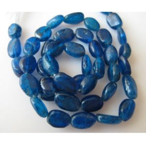 Shop Apatite Bead Shapes! Wholesale Apatite, 5 Strands, Neon Blue Apatite Beads, Blue Apatite, 8mm Approx Bead, Oval Tumbles, 13 Inch Strand | Natural genuine other-shape Apatite beads for beading and jewelry making.  #jewelry #beads #beadedjewelry #diyjewelry #jewelrymaking #beadstore #beading #affiliate #ad