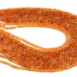 Shop Aventurine Faceted Beads! Orange aventurine beads,gemstone beads,loose beads,faceted beads,round beads,round gem beads,jewelry making,AA Quality – 16" Full Strand | Natural genuine faceted Aventurine beads for beading and jewelry making.  #jewelry #beads #beadedjewelry #diyjewelry #jewelrymaking #beadstore #beading #affiliate #ad