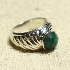 Shop Aventurine Rings! N121 – Bague Argent 925 et Pierre – Aventurine Verte Rond Facetté 9mm | Natural genuine Aventurine rings, simple unique handcrafted gemstone rings. #rings #jewelry #shopping #gift #handmade #fashion #style #affiliate #ad