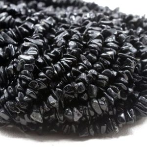 Shop Black Tourmaline Chip & Nugget Beads! 16" Natural Black Tourmaline  Chip Beads,Uncut Beads,Tourmaline Beads,5-7 MM,Jewelry Making,Polished Smooth Beads,Wholesale Price | Natural genuine chip Black Tourmaline beads for beading and jewelry making.  #jewelry #beads #beadedjewelry #diyjewelry #jewelrymaking #beadstore #beading #affiliate #ad