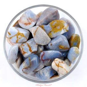 Shop Tumbled Blue Chalcedony Crystals & Pocket Stones! Blue Chalcedony Tumbled Stone, Blue Chalcedony, Tumbled Stones, Chalcedony, Stones, Crystals, Rocks, Gifts, Gemstones, Gems, Zodiac Crystals | Natural genuine stones & crystals in various shapes & sizes. Buy raw cut, tumbled, or polished gemstones for making jewelry or crystal healing energy vibration raising reiki stones. #crystals #gemstones #crystalhealing #crystalsandgemstones #energyhealing #affiliate #ad