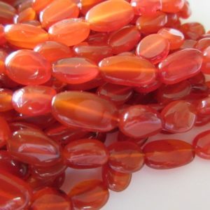 Shop Carnelian Chip & Nugget Beads! Natural Carnelian Smooth Fancy Oval Shaped Tumble Beads, Huge 13mm To 14mm Beads, 13 Inch Strand, GDS227 | Natural genuine chip Carnelian beads for beading and jewelry making.  #jewelry #beads #beadedjewelry #diyjewelry #jewelrymaking #beadstore #beading #affiliate #ad