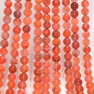 Shop Carnelian Round Beads! 6-7MM Natural South Red Carnelian Gemstone Red Round Loose Beads 15.5 inch Full Strand (80005787-479) | Natural genuine round Carnelian beads for beading and jewelry making.  #jewelry #beads #beadedjewelry #diyjewelry #jewelrymaking #beadstore #beading #affiliate #ad