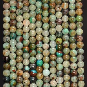 Shop Chrysocolla Round Beads! 4MM Genuine  Shattuckite Chrysocolla Quantum Quattro  Gemstone Grade A Round Loose Beads 15 inch Full Strand (80009927-A189) | Natural genuine round Chrysocolla beads for beading and jewelry making.  #jewelry #beads #beadedjewelry #diyjewelry #jewelrymaking #beadstore #beading #affiliate #ad