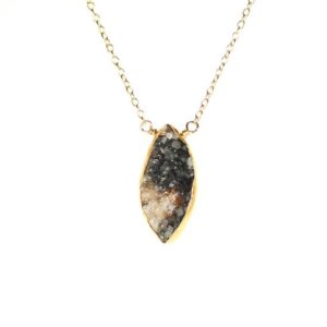 Shop Diamond Necklaces! Black crystal necklace, raw crystal necklace, diamond druzy necklace, geode necklace, a gold bezel set black druzy on 14k gold filled chain | Natural genuine Diamond necklaces. Buy crystal jewelry, handmade handcrafted artisan jewelry for women.  Unique handmade gift ideas. #jewelry #beadednecklaces #beadedjewelry #gift #shopping #handmadejewelry #fashion #style #product #necklaces #affiliate #ad