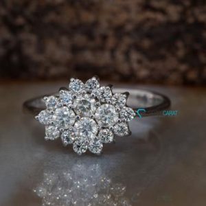 Shop Diamond Rings! Art deco ring-Diamond Ring 1 carat- Unique diamond ring- Promised ring-Gold ring-Anniversary ring- Statement ring-Multistone rings | Natural genuine Diamond rings, simple unique handcrafted gemstone rings. #rings #jewelry #shopping #gift #handmade #fashion #style #affiliate #ad