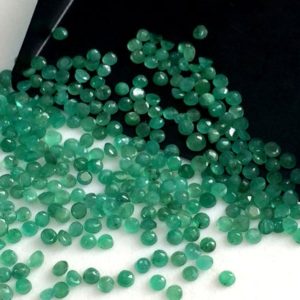 Shop Emerald Faceted Beads! 3-4mm Emerald Faceted Round Stones, Natural Loose Emerald Gemstone Lot, Original Emerald, Emerald For Jewelry (1CTW To 10CTW Options) | Natural genuine faceted Emerald beads for beading and jewelry making.  #jewelry #beads #beadedjewelry #diyjewelry #jewelrymaking #beadstore #beading #affiliate #ad