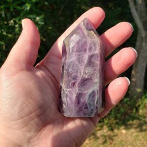 Shop Fluorite Points & Wands! Fluorite Point Crystal Generator Reiki Energy Infused Crystal Tower #11 | Natural genuine stones & crystals in various shapes & sizes. Buy raw cut, tumbled, or polished gemstones for making jewelry or crystal healing energy vibration raising reiki stones. #crystals #gemstones #crystalhealing #crystalsandgemstones #energyhealing #affiliate #ad