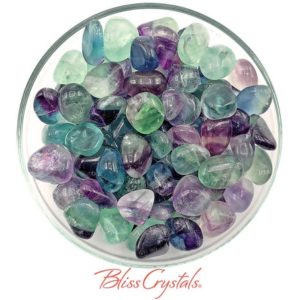 1 Rainbow FLUORITE Tumbled Stone Healing Crystal and Stone for Focus #FT05 | Natural genuine stones & crystals in various shapes & sizes. Buy raw cut, tumbled, or polished gemstones for making jewelry or crystal healing energy vibration raising reiki stones. #crystals #gemstones #crystalhealing #crystalsandgemstones #energyhealing #affiliate #ad