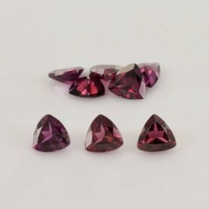 Shop Garnet Shapes! 6x6x2.8 mm Natural Rhodolite Garnet Faceted Cut Trillion AAA Grade Loose Gemstone – 100% Natural Rhodolite Garnet Gemstone – ROPRP-1104 | Natural genuine stones & crystals in various shapes & sizes. Buy raw cut, tumbled, or polished gemstones for making jewelry or crystal healing energy vibration raising reiki stones. #crystals #gemstones #crystalhealing #crystalsandgemstones #energyhealing #affiliate #ad