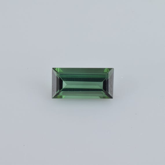 8x4x3.3mm Natural Green Tourmaline Faceted Cut Baguette 1 Piece 1.07 Cts Loose Gemstone -100% Natural Green Tourmaline Gemstone - Tugrn-1025