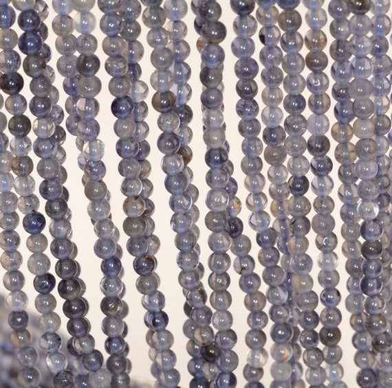 3mm Bermudan Blue Iolite Gemstone Grade A Blue Round 3mm Loose Beads 16 Inch Full Strand (90146328-163)