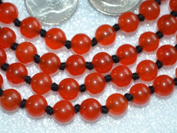 Red Jade Chakra Mala Necklace, Chakra 108 Mala Beads, Yoga Necklace, Tassel Necklace, Japa Mala, Prayer Beads, Healing Stones, Knotted Mala