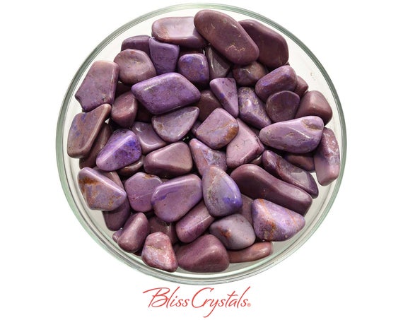 1 Purple Jade Or Lavender Jade Tumbled Stone Grade Aaa Aka Dream Stone #pj23