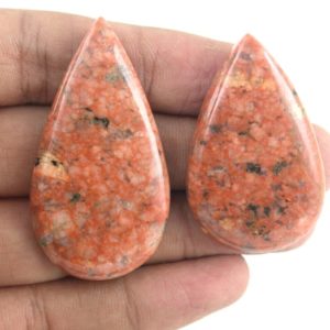 Shop Jasper Cabochons! 2 Pcs Red Jasper Cabochon, Natural Jasper Gemstone, Pear Shaped Red Jasper ,Loose Jasper, Red Jasper Cabs,26×41-26x49mm, Cabochons,Wholesale | Natural genuine stones & crystals in various shapes & sizes. Buy raw cut, tumbled, or polished gemstones for making jewelry or crystal healing energy vibration raising reiki stones. #crystals #gemstones #crystalhealing #crystalsandgemstones #energyhealing #affiliate #ad