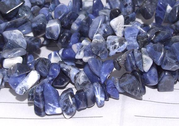 Strand Nugget Chip Blue Jasper Gemstone Beads ----- 5mmx 7mm ----- About 200pieces ----- Gemstone Beads--- 34" In Length