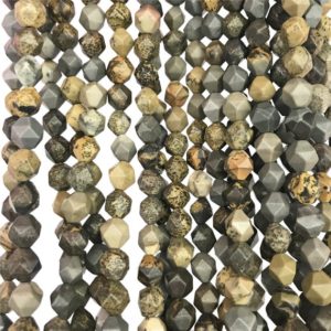 Shop Jasper Faceted Beads! Faceted Artistic Jasper Beads, Star Cut Beads, Gemstone Beads, 8mm 10mm | Natural genuine faceted Jasper beads for beading and jewelry making.  #jewelry #beads #beadedjewelry #diyjewelry #jewelrymaking #beadstore #beading #affiliate #ad