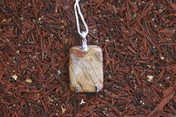 Creek Jasper Pendant // Creek Jasper // Creek Jasper Necklace // Jasper // Jasper Pendant // Jasper Necklace // Sterling Silver