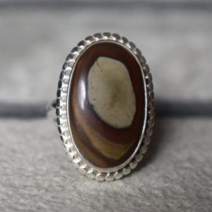 Shop Jasper Rings! 925 silver polychrome jasper ring-natural polychrome jasper ring-natural jasper ring-jasper ring-natural polychrome-jasper ring-jasper ring | Natural genuine Jasper rings, simple unique handcrafted gemstone rings. #rings #jewelry #shopping #gift #handmade #fashion #style #affiliate #ad