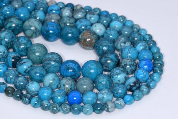 Genuine Natural Blue Crazy Lace Jasper Loose Beads Round Shape 6mm 8mm 10mm 12mm