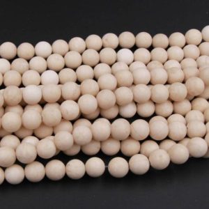 Matte Natural Fossil Jasper River Stone 4mm 6mm 8mm 10mm Round Beads 15.5" Strand | Natural genuine round Jasper beads for beading and jewelry making.  #jewelry #beads #beadedjewelry #diyjewelry #jewelrymaking #beadstore #beading #affiliate #ad