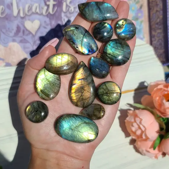 Labradorite Cabochon, Choose Your Crystal Gemstone Cab For Jewelry Making, Wire Wrapping, Or Crystal Grids