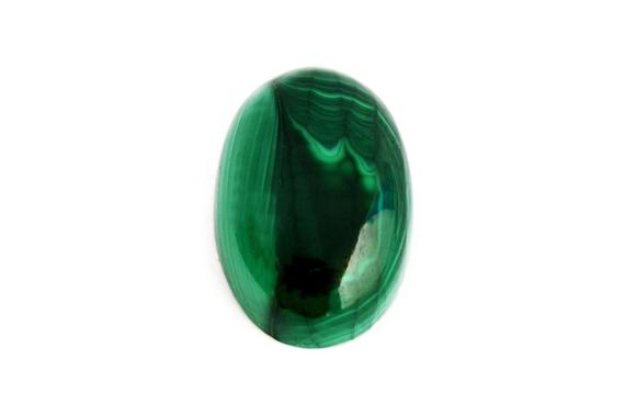 Malachite Cabochon Stone (19mm X 13mm X 6mm) - Oval Gemstone - Crystal Healing