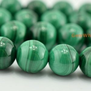 Shop Malachite Round Beads! 25PCS AAA 8mm Genuine natural malachite round beads, High quality Green gemstone, High quality DIY beads supply, gemstone wholesaler BF | Natural genuine round Malachite beads for beading and jewelry making.  #jewelry #beads #beadedjewelry #diyjewelry #jewelrymaking #beadstore #beading #affiliate #ad