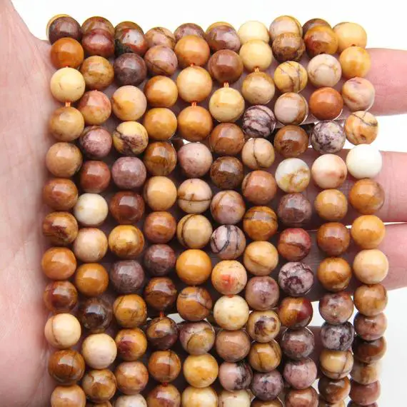 Natural Mookaite Jasper Beads,6mm 8mm 10mm Round Beads,smooth Mookaite Round Beads,good Quality Gemstone Beads,semi Precious Stone Beads.