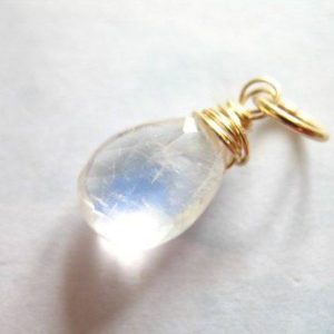 Shop Moonstone Pendants! MOONSTONE Pendant Charm Jewelry Necklace June Birthstone, Pear/ Sterling Silver or 14k Gold Filled  / nana mom bridesmaids gift bridal gd1 | Natural genuine Moonstone pendants. Buy handcrafted artisan wedding jewelry.  Unique handmade bridal jewelry gift ideas. #jewelry #beadedpendants #gift #crystaljewelry #shopping #handmadejewelry #wedding #bridal #pendants #affiliate #ad
