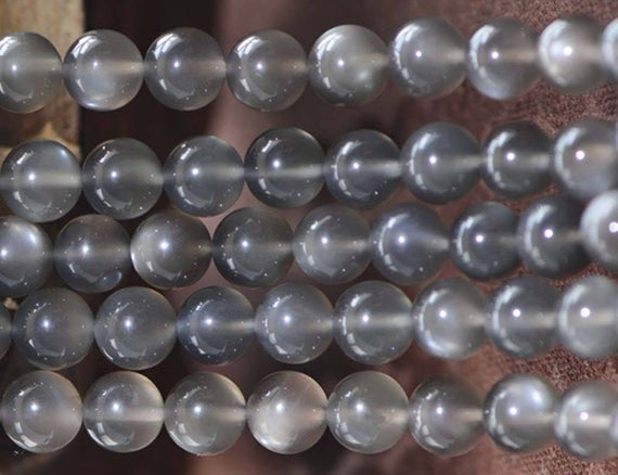 Natural Aaaa Grey Moonstone Smooth And Round Beads,6mm/8mm/10mm/12mm Natural Gray Moonstone Beads Bulk Supply,15 Inches One Starand