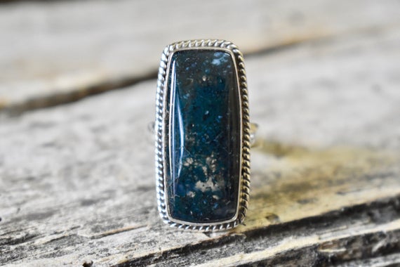 Moss Agate Ring , Moss Agate Ring , 925 Sterling Silver , Agate Gemstone Silver Ring , Women Jewellery Gift #r62