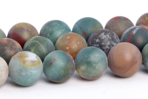 Matte Multicolor Moss Agate Beads Grade Aaa Genuine Natural Gemstone Round Loose Beads 4mm 6mm 8mm 10mm 12mm Bulk Lot Options
