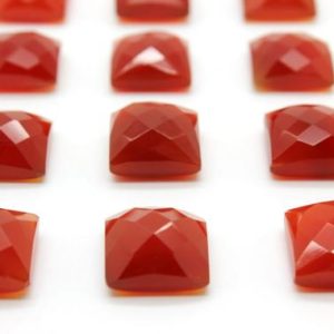 Shop Onyx Cabochons! GCF-1275 – Red Onyx Faceted Cabochon – 12x12mm Square – Gemstone Cabochon – 1 Pc | Natural genuine stones & crystals in various shapes & sizes. Buy raw cut, tumbled, or polished gemstones for making jewelry or crystal healing energy vibration raising reiki stones. #crystals #gemstones #crystalhealing #crystalsandgemstones #energyhealing #affiliate #ad