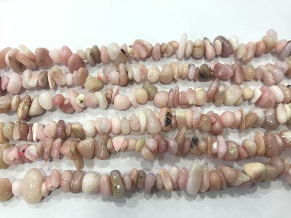 Natural Pink Opal 5-8mm Chips Genuine Loose Nugget Grade A Beads 34 Inch Jewelry Supply Bracelet Necklace Material Support Wholesale