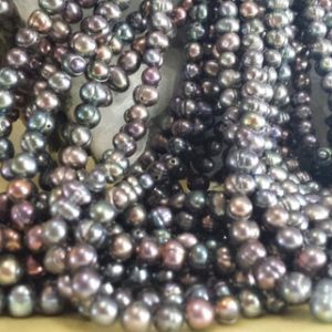 Shop Pearl Chip & Nugget Beads! Peacock Color Freshwater Pearl Center Drilled Nugget Beads 15 In. Full Strand, Iridescent Peacock Color,5.5mm Genuine Peacock Nugget Pearls, | Natural genuine chip Pearl beads for beading and jewelry making.  #jewelry #beads #beadedjewelry #diyjewelry #jewelrymaking #beadstore #beading #affiliate #ad