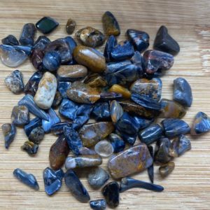 Shop Pietersite Stones & Crystals! Pietersite Tumbled Chips Gift Bag jewelry making crafts crafting roller ball bottle | Natural genuine stones & crystals in various shapes & sizes. Buy raw cut, tumbled, or polished gemstones for making jewelry or crystal healing energy vibration raising reiki stones. #crystals #gemstones #crystalhealing #crystalsandgemstones #energyhealing #affiliate #ad