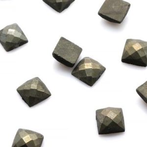 Shop Pyrite Cabochons! Square pyrite gemstone,square cabochon,faceted cabochons,jewelry making,jewelry supplies,gray cabochon,square stone for ring – AA Quality | Natural genuine stones & crystals in various shapes & sizes. Buy raw cut, tumbled, or polished gemstones for making jewelry or crystal healing energy vibration raising reiki stones. #crystals #gemstones #crystalhealing #crystalsandgemstones #energyhealing #affiliate #ad